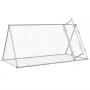 Jaula para conejos acero galvanizado plateado 200x105x91 cm de , Jaulas y habitáculos para animales pequeños - Ref: Foro24-32...