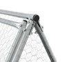 Jaula para conejos acero galvanizado plateado 200x105x91 cm de , Jaulas y habitáculos para animales pequeños - Ref: Foro24-32...