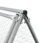 Jaula para conejos acero galvanizado plateado 200x105x91 cm de , Jaulas y habitáculos para animales pequeños - Ref: Foro24-32...