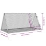 Jaula para conejos acero galvanizado plateado 200x105x91 cm de , Jaulas y habitáculos para animales pequeños - Ref: Foro24-32...