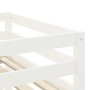 Cama alta para niños con cortinas madera pino azul 90x190 cm de , Camas y somieres - Ref: Foro24-3283830, Precio: 205,58 €, D...