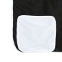 Cama alta niños con cortinas madera pino blanco negro 90x190 cm de , Camas y somieres - Ref: Foro24-3283832, Precio: 199,80 €...