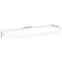 Tablero de mesa ovalado madera maciza de mango 110x40x3,8 cm de , Tableros para mesas - Ref: Foro24-370135, Precio: 68,14 €, ...