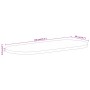 Tablero de mesa ovalado madera maciza de mango 100x50x3,8 cm de , Tableros para mesas - Ref: Foro24-370156, Precio: 96,84 €, ...
