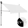 Toldo manual retráctil con LED crema 250 cm de vidaXL, Toldos - Ref: Foro24-145872, Precio: 91,21 €, Descuento: %