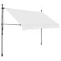 Toldo manual retráctil con LED crema 250 cm de vidaXL, Toldos - Ref: Foro24-145872, Precio: 91,21 €, Descuento: %