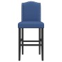 Taburetes altos 2 uds madera maciza de caucho y tela de , Taburetes de cocina - Ref: Foro24-4006211, Precio: 113,50 €, Descue...