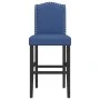 Taburetes altos 2 uds madera maciza de caucho y tela de , Taburetes de cocina - Ref: Foro24-4006211, Precio: 112,14 €, Descue...