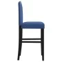 Taburetes altos 2 uds madera maciza de caucho y tela de , Taburetes de cocina - Ref: Foro24-4006211, Precio: 112,14 €, Descue...