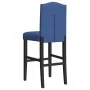 Taburetes altos 2 uds madera maciza de caucho y tela de , Taburetes de cocina - Ref: Foro24-4006211, Precio: 112,14 €, Descue...