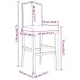 Taburetes altos 2 uds madera maciza de caucho y tela de , Taburetes de cocina - Ref: Foro24-4006211, Precio: 112,14 €, Descue...
