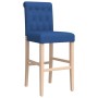 Taburetes altos 2 uds madera maciza de caucho y tela de , Taburetes de cocina - Ref: Foro24-4006218, Precio: 114,99 €, Descue...