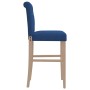 Taburetes altos 2 uds madera maciza de caucho y tela de , Taburetes de cocina - Ref: Foro24-4006218, Precio: 114,99 €, Descue...