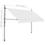 Toldo manual retráctil con LED crema 250 cm de vidaXL, Toldos - Ref: Foro24-145872, Precio: 91,21 €, Descuento: %