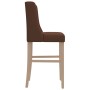 Taburetes altos 2 uds madera maciza de caucho y tela de , Taburetes de cocina - Ref: Foro24-4006224, Precio: 96,67 €, Descuen...