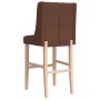 Taburetes altos 2 uds madera maciza de caucho y tela de , Taburetes de cocina - Ref: Foro24-4006224, Precio: 96,67 €, Descuen...