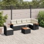 Set de comedor de jardín 7 pzas y cojines ratán sintético negro de , Conjuntos de jardín - Ref: Foro24-3259263, Precio: 428,1...