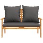 Set de muebles de jardín 4 pzs y cojines madera maciza acacia de , Conjuntos de jardín - Ref: Foro24-3211796, Precio: 416,51 ...