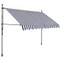 Toldo manual retráctil con LED azul y blanco 250 cm de vidaXL, Toldos - Ref: Foro24-145844, Precio: 92,59 €, Descuento: %