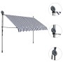 Toldo manual retráctil con LED azul y blanco 250 cm de vidaXL, Toldos - Ref: Foro24-145844, Precio: 92,59 €, Descuento: %