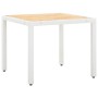 Juego de comedor de jardín 5 piezas ratán sintético blanco de vidaXL, Conjuntos de jardín - Ref: Foro24-45982, Precio: 376,15...