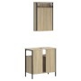 Set de muebles de baño 2 pzas madera contrachapada roble Sonoma de , Muebles de baño - Ref: Foro24-3214776, Precio: 99,74 €, ...