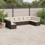 Set de sofás de jardín 10 pzas y cojines ratán sintético marrón de , Conjuntos de jardín - Ref: Foro24-3218093, Precio: 599,2...
