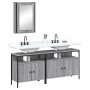 Set de muebles de baño 3 pzas madera contrachapada gris sonoma de , Muebles de baño - Ref: Foro24-3214788, Precio: 161,46 €, ...