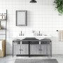 Set de muebles de baño 3 pzas madera contrachapada gris sonoma de , Muebles de baño - Ref: Foro24-3214788, Precio: 161,46 €, ...