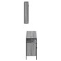 Set de muebles de baño 3 pzas madera contrachapada gris sonoma de , Muebles de baño - Ref: Foro24-3214788, Precio: 161,46 €, ...