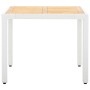 Juego de comedor de jardín 5 piezas ratán sintético blanco de vidaXL, Conjuntos de jardín - Ref: Foro24-45982, Precio: 376,15...