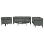 3-teilige Sofagarnitur aus dunkelgrauem Stoff von , Sofas - Ref: Foro24-3209192, Preis: 674,96 €, Rabatt: %