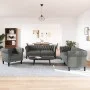 3-piece sofa set dark gray fabric by , Sofas - Ref: Foro24-3209192, Price: 674,96 €, Discount: %
