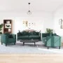Juego de sofás con cojines 3 piezas terciopelo verde oscuro de , Sofás - Ref: Foro24-3209249, Precio: 714,55 €, Descuento: %