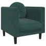 Juego de sofás con cojines 3 piezas terciopelo verde oscuro de , Sofás - Ref: Foro24-3209249, Precio: 714,55 €, Descuento: %