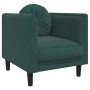 Juego de sofás con cojines 3 piezas terciopelo verde oscuro de , Sofás - Ref: Foro24-3209249, Precio: 724,45 €, Descuento: %