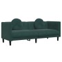 Juego de sofás con cojines 3 piezas terciopelo verde oscuro de , Sofás - Ref: Foro24-3209249, Precio: 724,45 €, Descuento: %