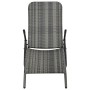 Tumbona plegable de ratán sintético gris de vidaXL, Tumbonas - Ref: Foro24-48128, Precio: 73,34 €, Descuento: %