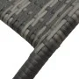 Tumbona plegable de ratán sintético gris de vidaXL, Tumbonas - Ref: Foro24-48128, Precio: 74,55 €, Descuento: %
