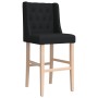 Taburetes altos 2 uds madera maciza de caucho y tela de , Taburetes de cocina - Ref: Foro24-4006226, Precio: 131,30 €, Descue...