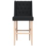 Taburetes altos 2 uds madera maciza de caucho y tela de , Taburetes de cocina - Ref: Foro24-4006226, Precio: 131,30 €, Descue...