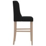 Taburetes altos 2 uds madera maciza de caucho y tela de , Taburetes de cocina - Ref: Foro24-4006226, Precio: 131,30 €, Descue...
