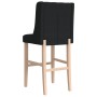 Taburetes altos 2 uds madera maciza de caucho y tela de , Taburetes de cocina - Ref: Foro24-4006226, Precio: 131,30 €, Descue...