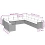 Set de sofás de jardín 11 pzas y cojines ratán sintético gris en Conjuntos de jardín | Comprar online en Foru.es