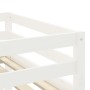 Cama alta niños con túnel madera pino blanco negro 90x200 cm de , Camas y somieres - Ref: Foro24-3283847, Precio: 197,40 €, D...