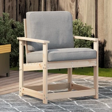 Garden chair solid pine wood 62x56x77 cm by , Modular outdoor sofas - Ref: Foro24-832625, Price: 50,58 €, Discount: %