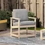 Garden chair solid pine wood 62x56x77 cm by , Modular outdoor sofas - Ref: Foro24-832625, Price: 50,58 €, Discount: %