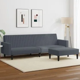 Dark gray velvet 2-piece sofa set by , Sofas - Ref: Foro24-3216281, Price: 312,69 €, Discount: %