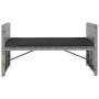 Set de muebles de jardín 5 pzas y cojines ratán sintético gris de vidaXL, Conjuntos de jardín - Ref: Foro24-48134, Precio: 29...