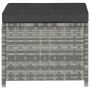 Set de muebles de jardín 5 pzas y cojines ratán sintético gris de vidaXL, Conjuntos de jardín - Ref: Foro24-48134, Precio: 29...